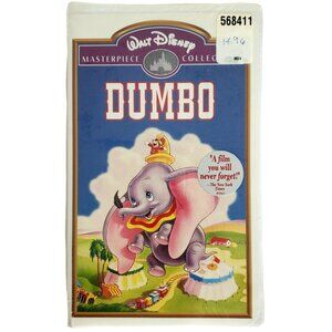 New Disney's Dumbo VHS Movie Masterpiece Collection Circus Elephant Family Kids